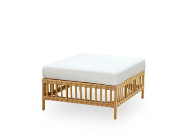 MAGGIE EXTERIOR - Square modular garden pouf in Alu-Rattan and ArtFibre by Sika Design - view 2
